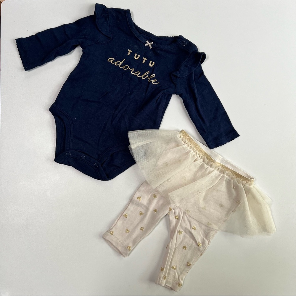 Carter’s Tutu Adorable Onesie Outfit 3 Months
